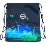 HYPE Drawstring Sports Bag - Black 3D Droplets