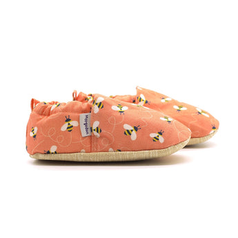 Morgedan Orange non-slip baby moccasins