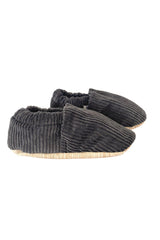 Morgedan Velvet Grey non-slip baby moccasins