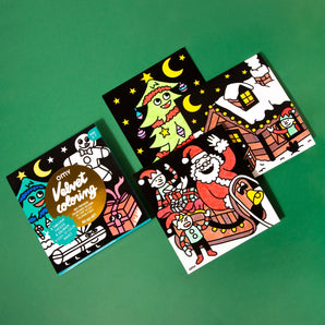 Omy-Velvet Coloring - HO HO HO