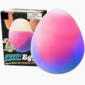 NEEDOH Dippin Dazzer Egg Squishy Fidget Toy Nosey Posey Pink
