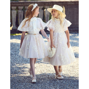 Junona Ivory Ethereal  Floral Pearl Dress