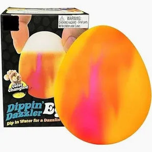 NEEDOH Dippin Dazzer Egg Squishy Fidget Toy Nosey Smooth Sunrise