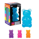 NEE DOH Gummy Bear Squishy Fidget Toy Pink, soft, stretchy, and translucent.