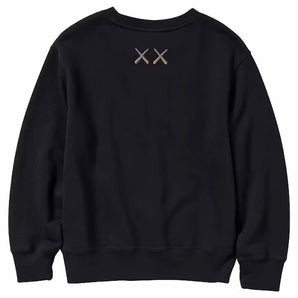 Kaws X Uniqlo Kids Longsleeve Sweatshirt Black