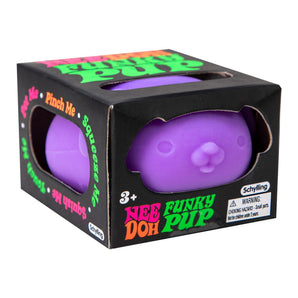 Nee Doh Funky Pup Squishy Fidget Toy Purple