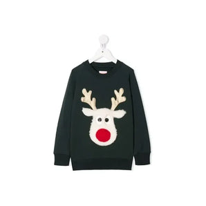 Green Christmas Red Nose Reindeer Sweatshirt
