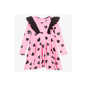 Wauw Capow Girls Pink  Heart Dress