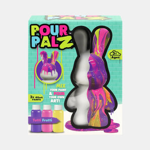 Pour Palz DIY Paint Bunny Vivid Violet (Assorted)