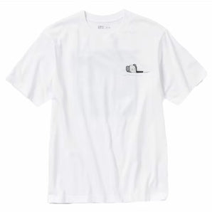 Kaws X Uniqlo Ut Short Sleeve Artbook Cover T Shirt White Blue (Kids)