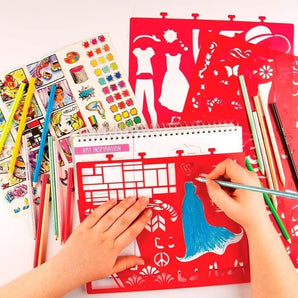Crayola Creations Art History Fashion Sketch Portfolio | ...