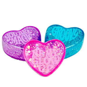 NEEDOH Teenie Sparkle Squeeze Hearts Three Pack Sensory Toy