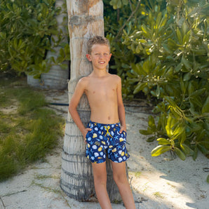 Jack Boys Shell Yellow Boardshorts Beachwear
