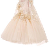 Junona Enchanting Girls Beige Occasion Dress | Kids Fashion - My Little Thieves