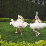 Junona Enchanting Girls Beige Occasion Dress | Kids Fashion - My Little Thieves