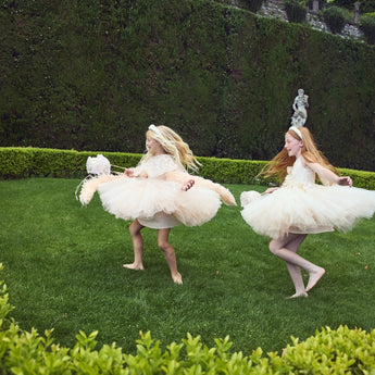 Junona Enchanting Girls Beige Occasion Dress | Kids Fashion - My Little Thieves