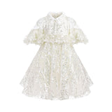 Junona Ethereal Girls Ivory Occasion Dress | Kids Fashion - My Little Thieves