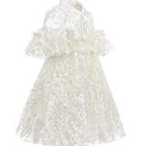 Junona Ethereal Girls Ivory Occasion Dress | Kids Fashion - My Little Thieves