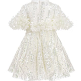 Junona Ethereal Girls Ivory Occasion Dress | Kids Fashion - My Little Thieves