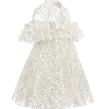 Junona Ethereal Girls Ivory Occasion Dress | Kids Fashion - My Little Thieves