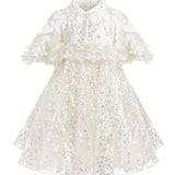 Junona Ethereal Girls Ivory Occasion Dress | Kids Fashion - My Little Thieves