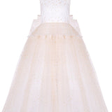 Junona Girls Gold Tulle Occasion Dress | Kids Fashion - My Little Thieves