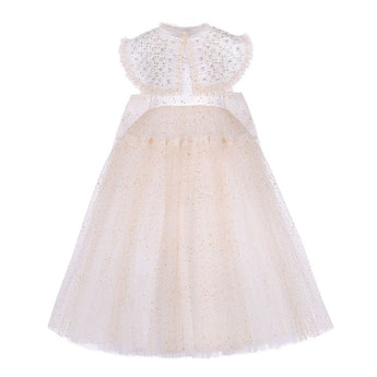 Junona Girls Gold Tulle Occasion Dress | Kids Fashion - My Little Thieves