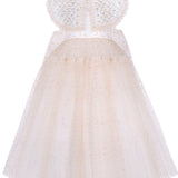 Junona Girls Gold Tulle Occasion Dress | Kids Fashion - My Little Thieves