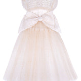 Junona Girls Gold Tulle Occasion Dress | Kids Fashion - My Little Thieves