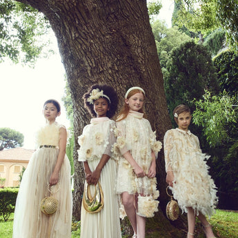 Junona Girls Ivory Occasion Jumpsuit | Kids Fashion - My Little Thieves