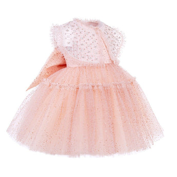 Junona Pink Tulle Dress | Girls Occasion Fashion - My Little Thieves
