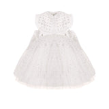 Junona White Tulle Girls Occasion Dress | Kids Fashion - My Little Thieves