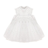 Junona White Tulle Girls Occasion Dress | Kids Fashion - My Little Thieves