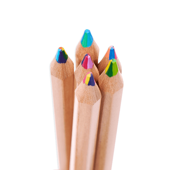 Kaleidoscope Multi Colored Pencils - Set of 6 - My Little Thieves