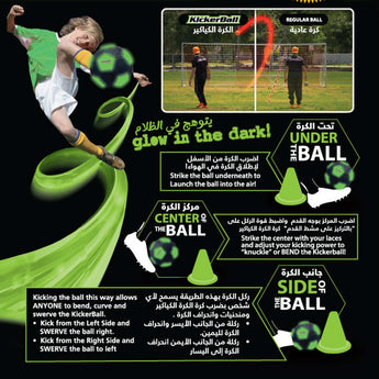 Kickerball Bend Curve & Swerve Soccer Ball | Football Trick Toy For Kids - My Little Thieves