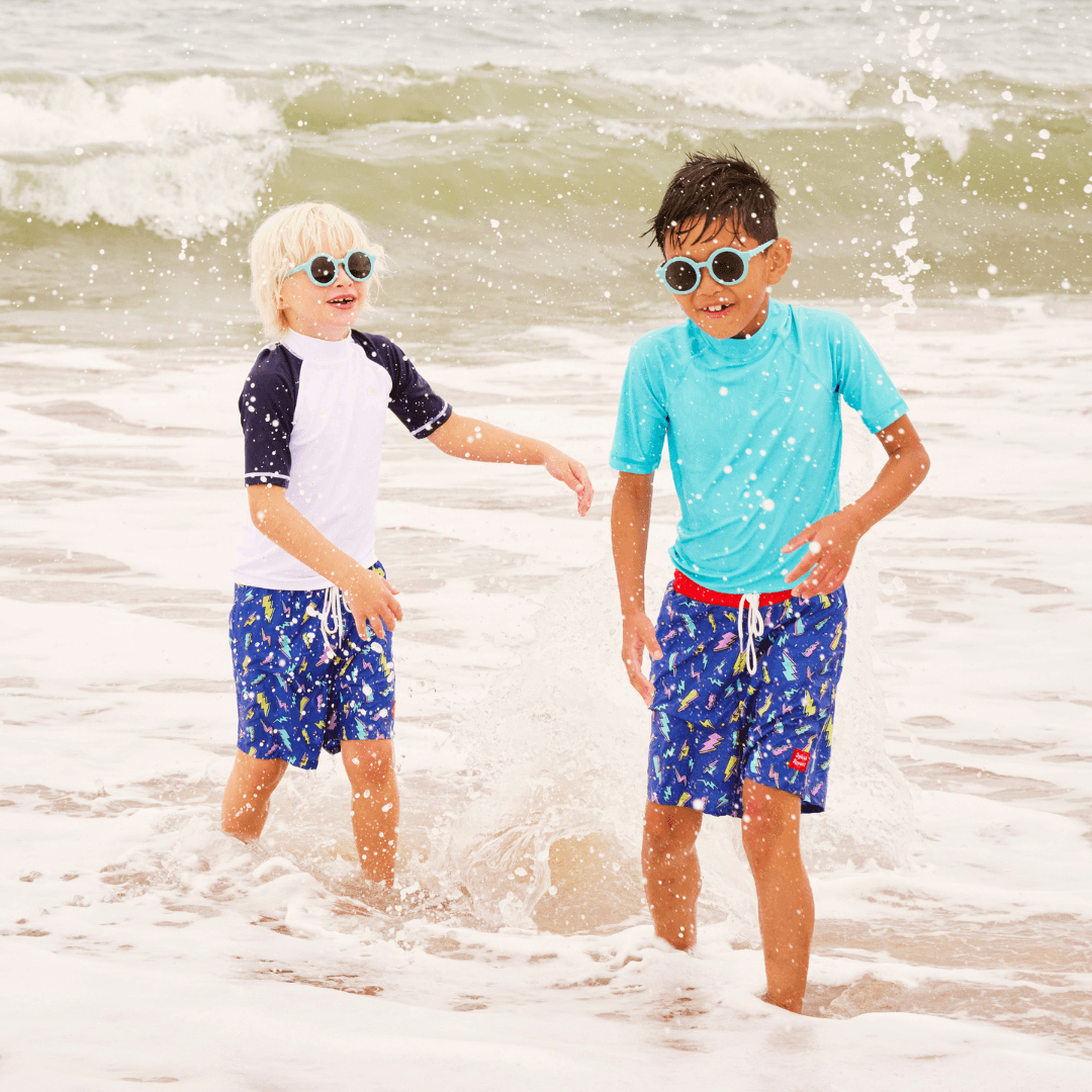 Kids Colour Changing Swim Shorts - Lightning - My Little Thieves