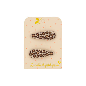 Chic Leopard Pattern Hair Clips - Stylish & Versatile