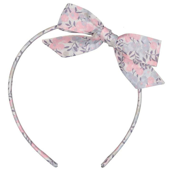 Liberty Wiltshire Rose Princess bow Hairband - My Little Thieves