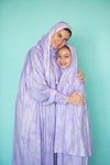 Lilac Adult Prayer Outfit With a Wrap Around Head Scarf - My Little Thieves