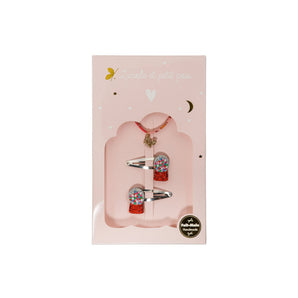 Luciole Et Petit Pois Bubble Gum Gift Box | Hair Clips & Butterfly Bracelet - My Little Thieves