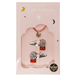 Luciole Et Petit Pois Bubble Gum Gift Box | Hair Clips & Butterfly Bracelet - My Little Thieves
