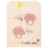 Luciole Et Petit Pois Chic Mushroom Hair Clips Whimsical & Eco Friendly | Hair Accessories - My Little Thieves