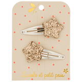 Luciole Et Petit Pois Kids Star Gold Clips | Charming Toddler Accessory - My Little Thieves