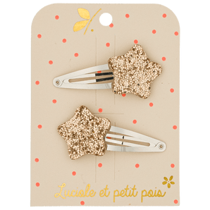 Luciole Et Petit Pois Kids Star Gold Clips | Charming Toddler Accessory - My Little Thieves
