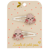 Luciole Et Petit Pois Kids Turtle Pink Hairclips | Charming Toddler Accessory - My Little Thieves