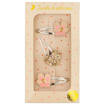 Luciole Et Petit Pois Les Trios Love Gift Set Elegant Trio Hair Clips Collection | Hair Accessories - My Little Thieves
