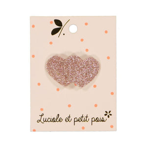 Luciole Et Petit Pois Mini Hearts Hair Clip Sparkle & Style | Hair Accessories - My Little Thieves