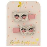 Luciole Et Petit Pois Whimsical Cat Mask Hair Clips Add Sparkle & Style | Hair Accessories - My Little Thieves