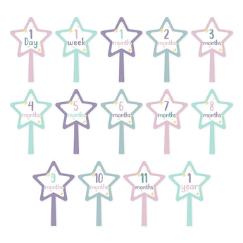 Lulujo Baby's First Year Milestone Blanket & Cards Set | Premium Muslin Gift - My Little Thieves