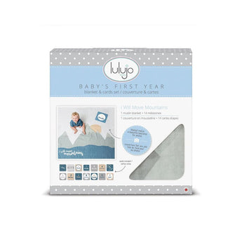 Lulujo Baby's First Year Milestone Blanket & Cards Set | Premium Muslin Gift - My Little Thieves